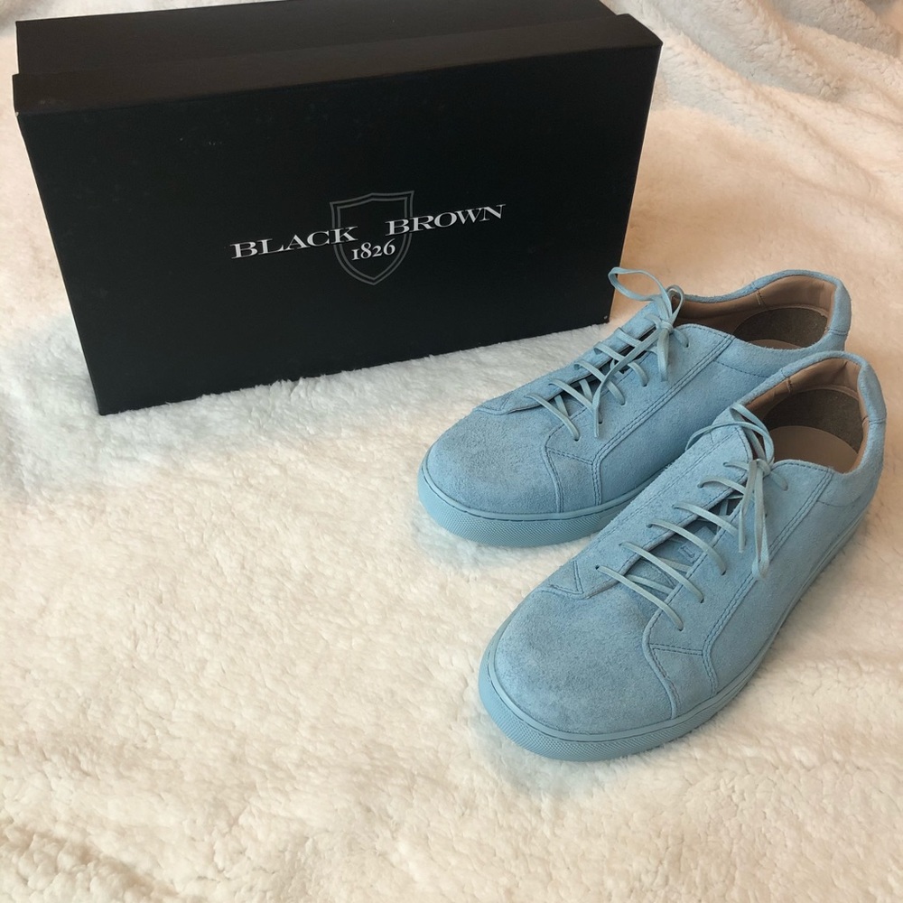 SOLD !!!Beautiful ice blue suede man shoes NEW!! - Picture 4 of 5